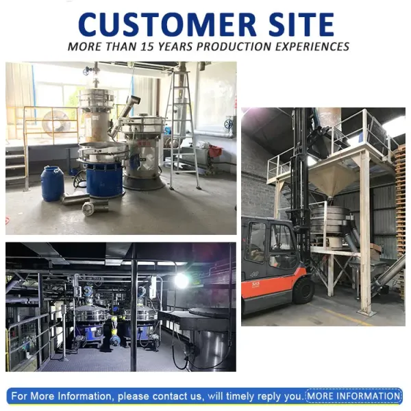 Stainless Steel Ultrasonic Vibrating Screen 750mm 950mm Circular Vibratory Screeners