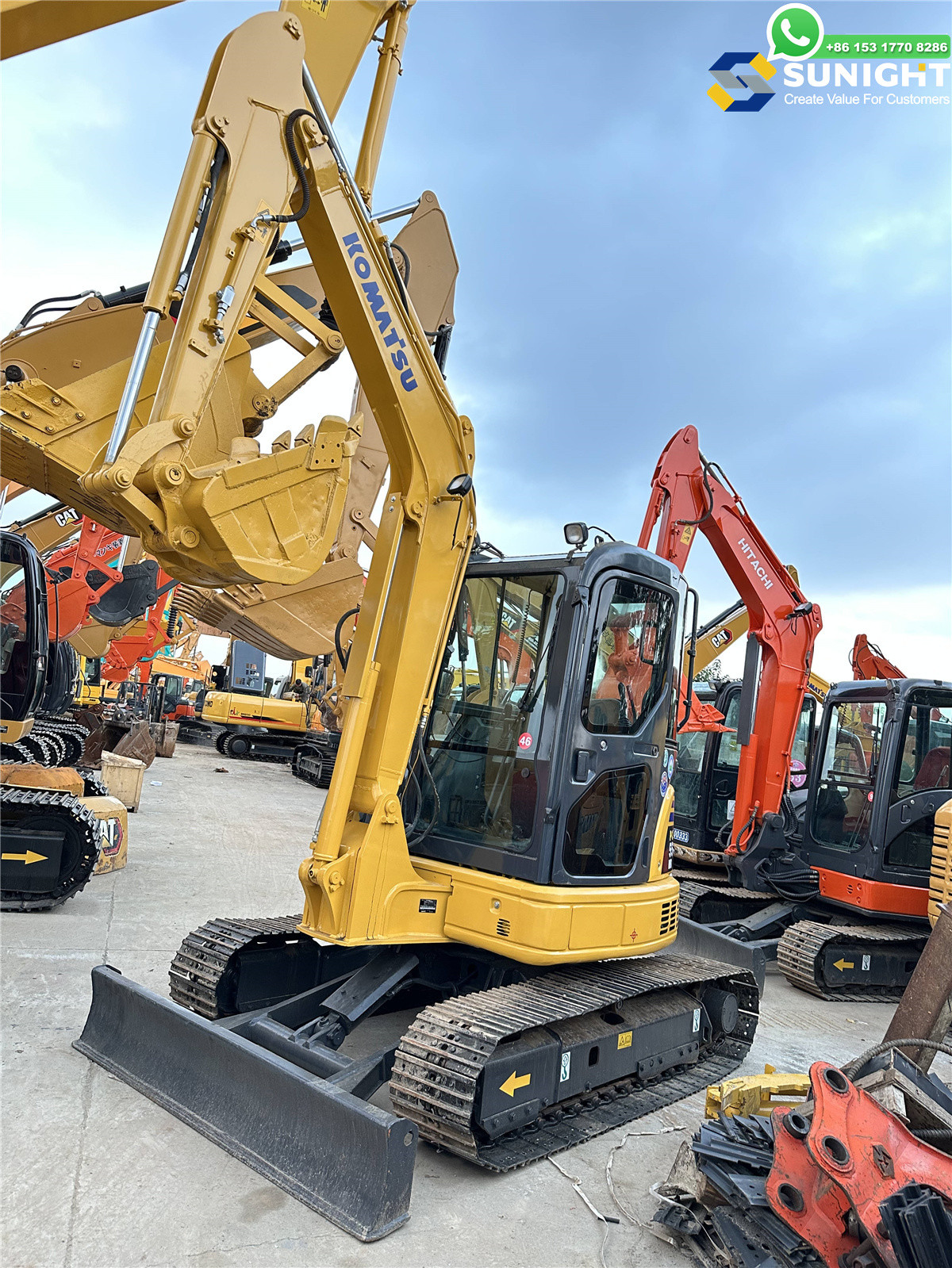 Japanese Second Hand Komatsu PC 55 MR-2 Excavator Used Mini Excavator Komatsu PC55