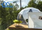 Customized Dome Glamping Tent Hotel Luxury With PVC Roof Cover Seafront Eco