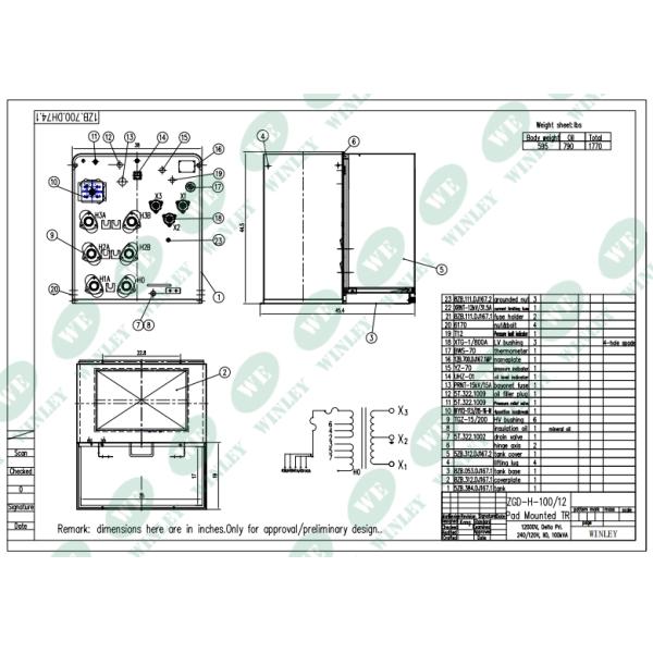 100Kva Single Phase Pad mounted Transformer