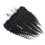 Deep Wave Virgin Human Hair Lace Front Wigs 13x4 Curly Lace Frontal Closure