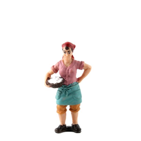 Peasant Woman Figure People at Work Model Toy Pretend Professionals Figurines