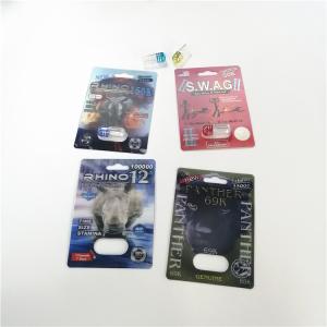 Wholesale Double Side Self Adhesive Blister Card Packaging For FX 9000 / Rhino 7 / SWAG Capsule Bullet from china suppliers