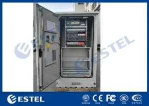 Wholesale IP55 Air Conditioner Cooling Outdoor Power Cabinet With 19 Inch Equipment Rack And Battery Shelves from china suppliers