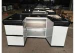 Elegant Custom White Checkout Counter / Anti - Corrision Grocery Store Register