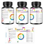 85mm Vitamin Essential Oil Plastic Sticker Label Waterproof Stickers For Bottles