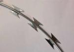 Steel Plate Galvanized Razor Barbed Wire Mesh 500mm-960mm For Protection