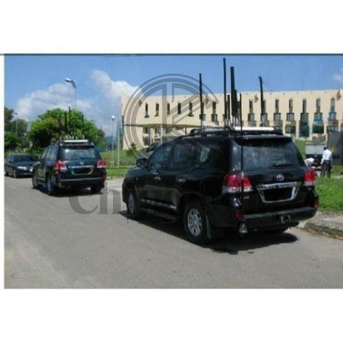 Shockproof Wideband GPS signal jammer , Vehicle RF Jamming System For Military