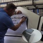 PVC Perforated Vinyl Glass Sticker Window Film Window Graphic One Way Vision