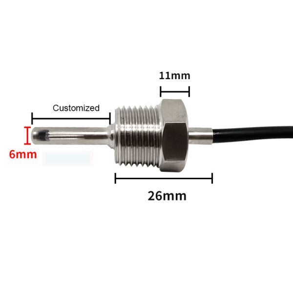 G1/2 3/8 1/4Screw Mounting DS18B20 Digital Temperature Sensor Cold Storage Temperature Sensor