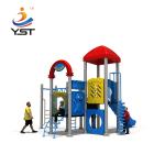 Landscape Amusement Park Kids Outdoor Play Slide With Galvanized Post