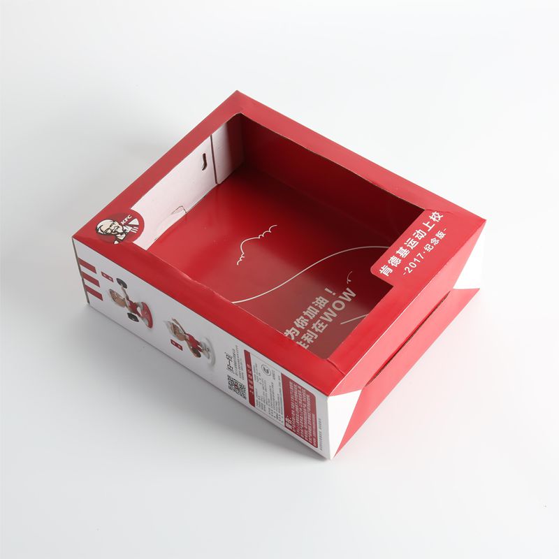 Transparent Window Paper Food Box Packaging Eco Conscious Folding Paperboard Boxes