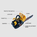 High Quality 25cc 1Kw Gasoline Chainsaw 2511 Logging And Garden Trimming Machine
