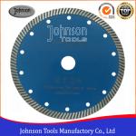 Diamond Stone Cutter Blade For Dry And Wet Cutting , 7" Sintered Turbo Saw Blade