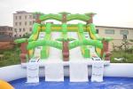 Kids And Adults Inflatable Water Park 0.9mm Pvc Tarpaulin