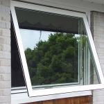 Double Glazing Aluminum Storm Windows Rain Proof Breathable Alloy Awning Window
