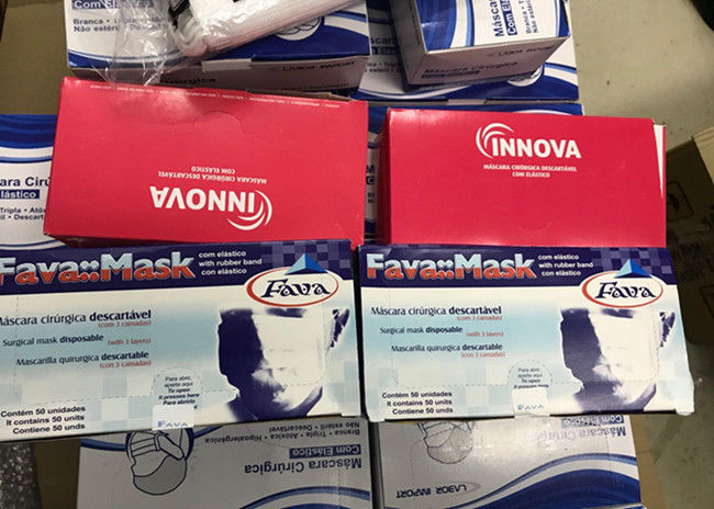 Innova Triple 3 Ply Disposable Surgical Mask , Disposable Nose Mask White Bacterial Filtration