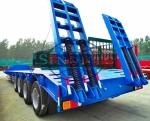 80 Tons 4 Axles Low Bed Semi Trailer 12 Pcs Tyre 11.00R20 Tyre Model