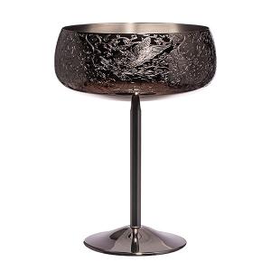 Wholesale Unbreakable Stemmed Wine Glass Novelty Portable Gunmetal Black from china suppliers