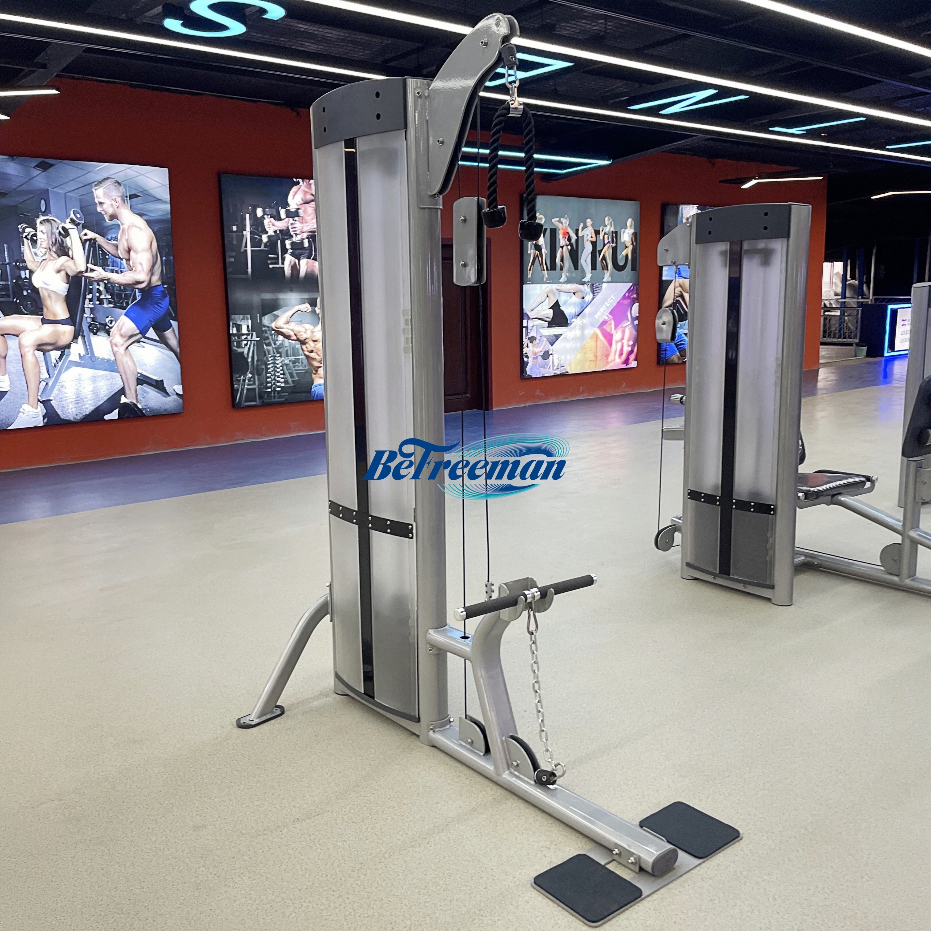 Professional Grade Strength Training Pin Loaded Gym Lat Pull Down and Seated Row Machine for Commercial 1570*870*2130mm