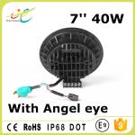 DOT approved 7'' 40W High low beam Jeep wrangler headlight with Daytime running