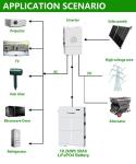 Home High Voltage Energy Storage 10kwh 15kwh 20kwh Solar Lifepo4 Lithium Battery
