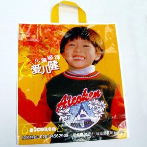 Wholesale LDPE Customized Plastic Handle Bags Printing Sustainable Handbag from china suppliers