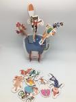 3D Double Faced Animal Jigsaw Puzzle Game Set Kids Gift Stacking Game
