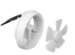 6 Inch PP Plastic Square Bathroom Wall Window Louvered Exhaust Ventilation Fans
