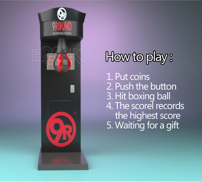350W Indoor Boxing Punch Arcade Game Lottey Game Machine