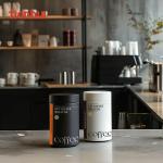 250nl 300ml Empty Food Grade Airtight Container Black Round Cans Metal Cans Tea