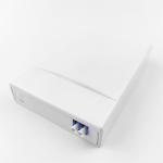 5 LC UPC Plastic Fiber Optic Faceplate Socket Panel 2 Cores for Indoor in FTTH