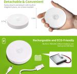 700mAH 10ft -16ft Distance USB Rechargeable Motion Sensor Light