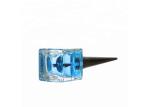 14ml Transparent Empty Glass Nail Polish Bottles With PP Black Pointed Caps