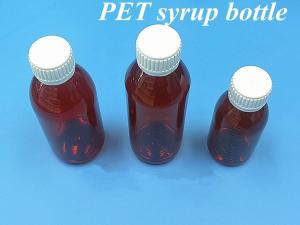 Wholesale Pharmaceutical 100ml 120ml 150ml Empty Amber Plastic PET amber syrup plastic Bottle for Syrup with Ropp Cap from china suppliers