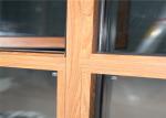 Sound Proof Aluminium Glass Window Indoor / Outdoor Design Double Color
