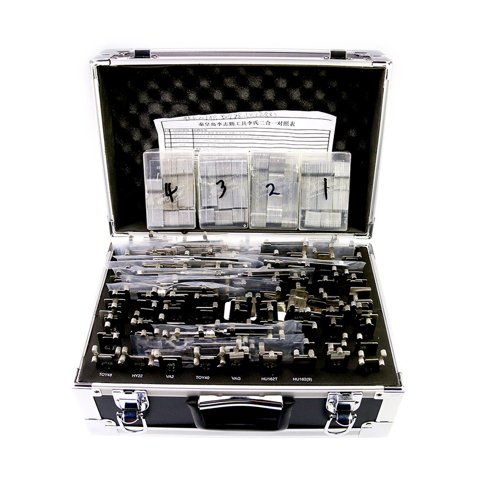 Mr. Li Original Lishi 2in1 Decoder and Pick – 93 Pieces Full Set w/ Storage Case