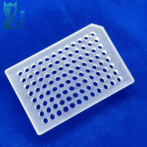 Wholesale Custom Transparent Frosted Optical Quartz 96 Well Plate High Temperature Corrosion Resistant from china suppliers