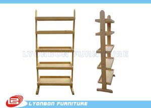 Wholesale Stores Custom Color MDF Wooden Display Racks With Shelves / Melamine Finished from china suppliers