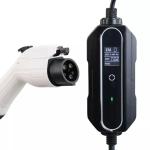J1772 Electric Car Charger 7KW 8A 13A LED Screen Adjustable 5m Type 2