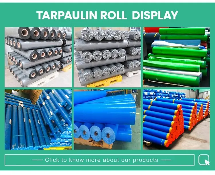 100% Waterproof High Density Virgin Polyethylene Fabric Polyethylene Material Plastic Tarpaulin Tarps Roll