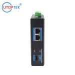 Unmanaged industrial 2x10/100/1000Base-T POE+ 30W to 1x1000M-Fx SFP DIN Rail sfp