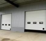 Steel Overhead Sectional Door With Safety Edge Weather Sealed Panels Noise