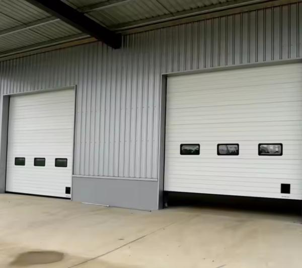 Steel Overhead Sectional Door With Safety Edge Weather Sealed Panels Noise