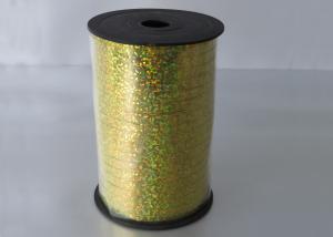 Wholesale Gold Holographic Curling ribbon for Fruit basket , Cake box 3 / 16&quot; Width 250y Length from china suppliers