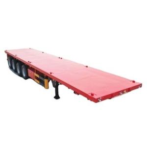 Wholesale Heavy-Duty Fatbed Semi Trailer For Stable And Efficient Transportation Of Oversized Loads from china suppliers