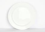 Flat Rim Classic Porcelain Dinnerware Sets Super White Round Shape