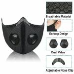 2 Valves Carbon Filters Disposable Medical Masks 35*15cm Replaceable Activated