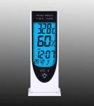 Digital Temperature Humidity Meter Weather Indoor Outdoor Tester Alarm Clock HTC