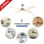 Decorative Smart Restaurant Ceiling Fans Remote Control Air Conditioning